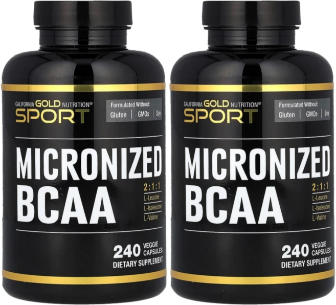 캘리포니아골드뉴트리션 스포츠 마이크로나이즈드 BCAA 500mg 240베지캡슐 2개, 240정 - 쿠팡