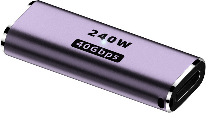 USB4.0全功能轉接頭, 1個, 240W 40GB TC母轉母直頭, 240W 40GB TC母轉母直頭030-83