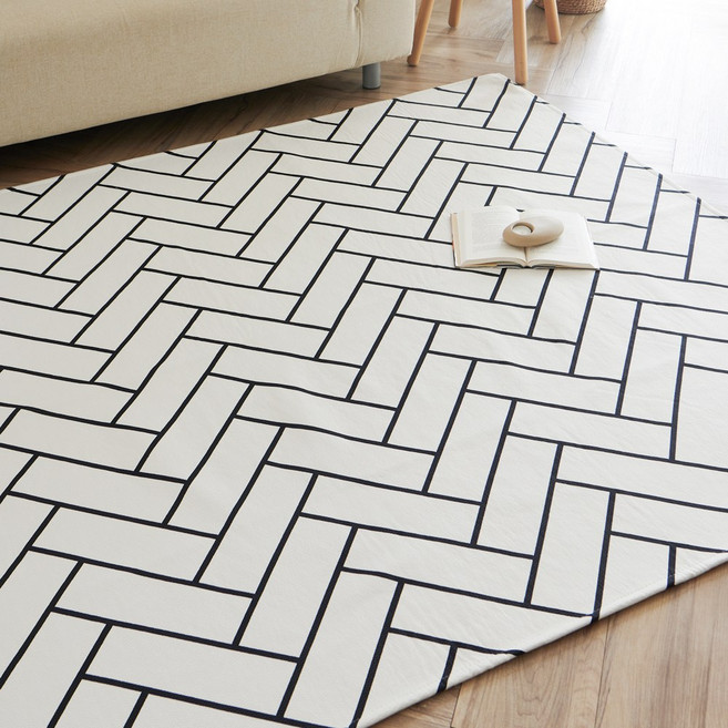 모두의러그 헤링본 방수발수 사계절 러그