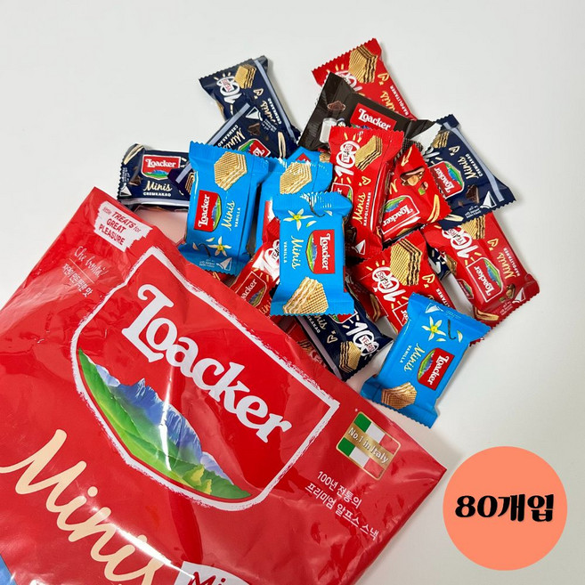 로아커 웨하스 대용량 미니스 믹스, 1개, 800g