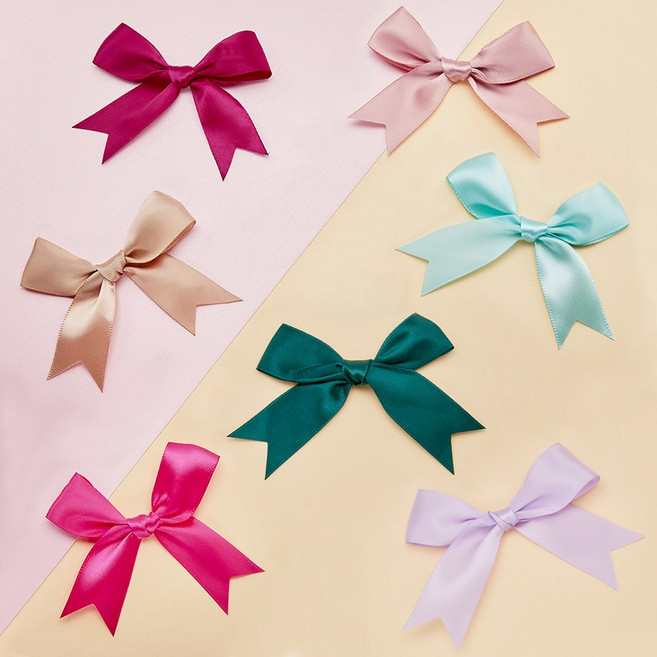 공단리본 선물포장용 완성리본 고급리본포장 50개 세트, 혼합