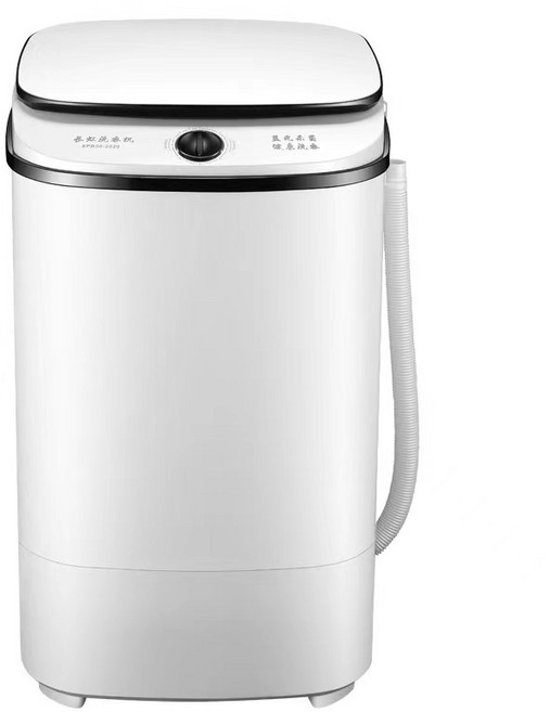藍光抑菌迷你洗衣機，十分鐘快洗，洗衣脫水一體，節能環保, 白色, 1個