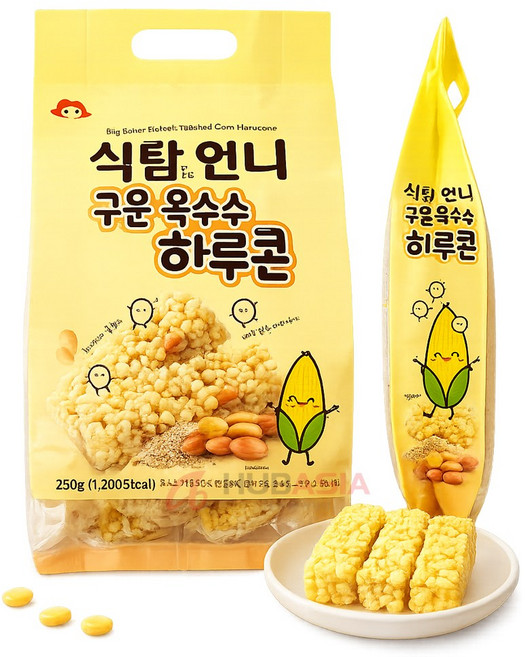 식탐언니 구운 옥수수 하루콘, 1개, 250g