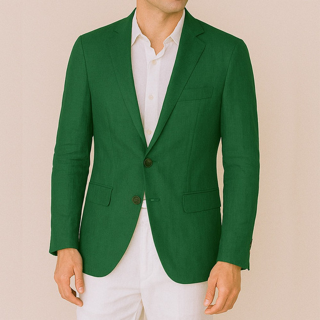 이럭셔리클럽 여름용 텐셀마 콤비 자켓/ 가볍고 구김 적은 원단 / 남녀 주문 제작 BZ250532