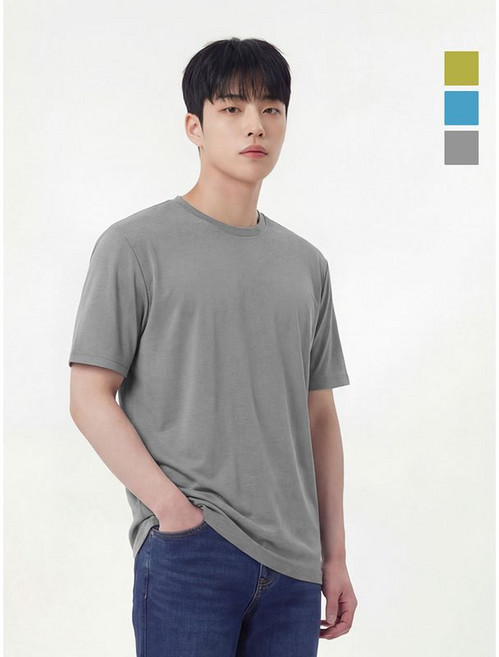 웨스트우드 남성 베이직 멜란지 라운드티 WO2MTTR431