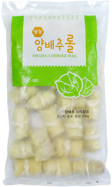 [신정푸드] 냉동 양배추롤(중) - 750g(30*25ea), 750g, 1개