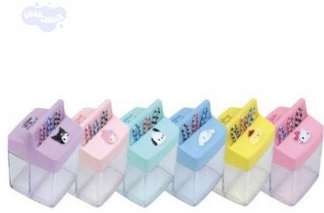 웰픽스 폼폼푸린 자석 크립통, 혼합색상, 1개