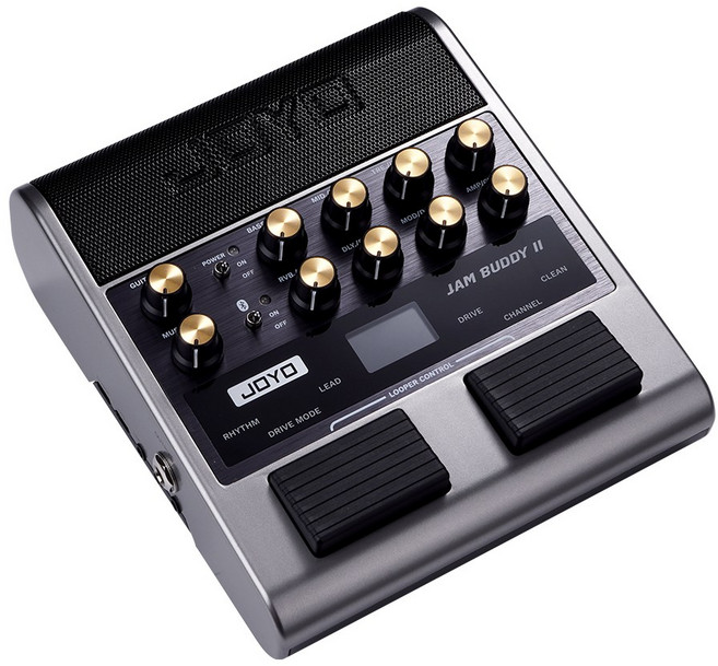 조요 잼 버디 II 일렉트릭 기타 앰프 & 멀티 이펙트 페달 콤보 OTG 녹음 14 앰프 모델 블루투스 연습용, 04 Silver-gray