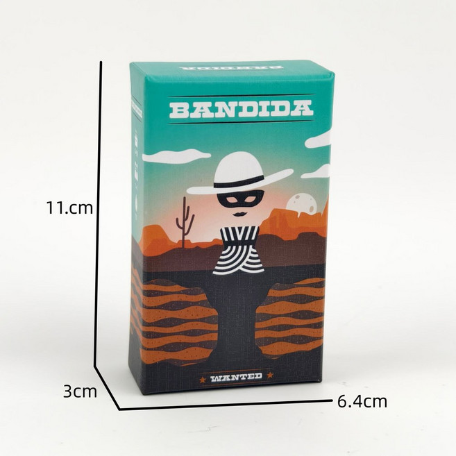 베니스 기념품 전략 보드 게임 나인 패닉 가족 타일 래퍼 파이브 어드벤처 두리안 마스크멘, BANDIDA