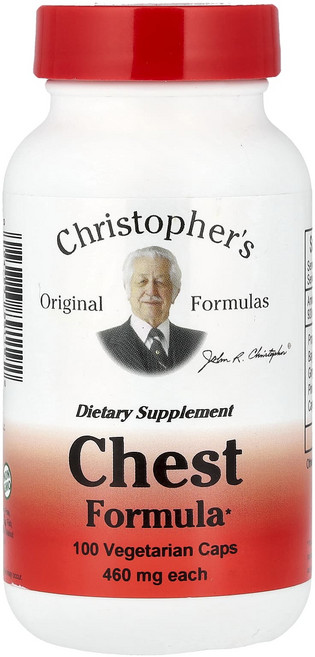 Christopher's Original Formulas 체스트 포뮬러 460mg 100 베지캡슐, 3개