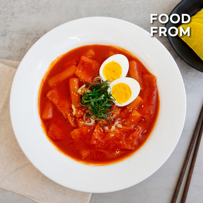 아는 떡볶이 밀떡 국물떡볶이 밀키트 보통맛, 6개, 250g