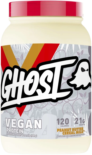 GHOST 비건 프로틴 땅콩버터 시리얼 우유 맛, 1개, 989g - 쿠팡