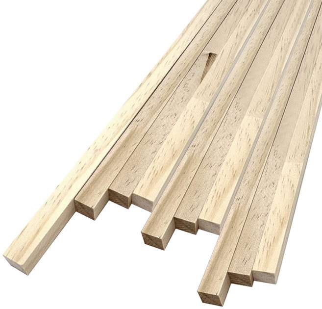 아이베란다 쫄대 집성 소나무 목재 각재 미송 12x12x800mm 10개, 1세트