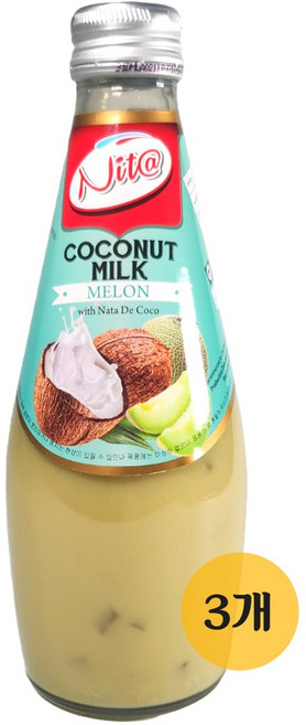 니타 코코넛밀크 멜론맛, 3개, 290ml