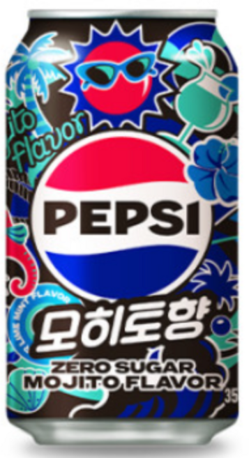 펩시 콜라 제로슈거 모히또, 355ml, 24개