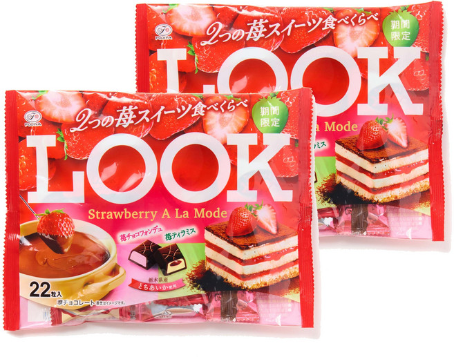 후지야 룩 스트로베리 어 라 모드 딸기 초코 퐁듀 + 딸기 티라미수 22개입, 2개