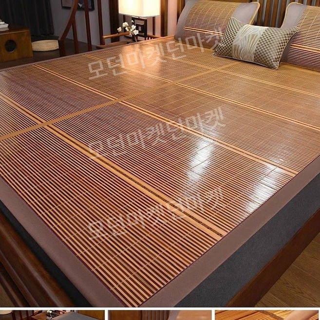 대나무 쿨매트 등나무 침구 여름 싱글사이즈 침대 마루 자리, 2. 양면 피부 친화적(베갯잇 포함)