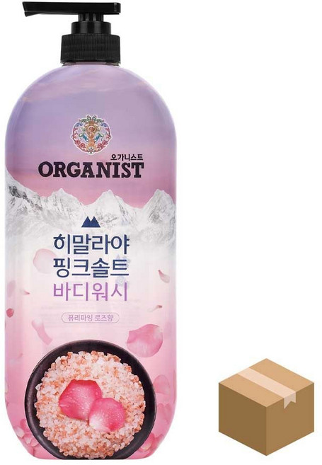 온더바디 핑크솔트 바디워시 900ml 로즈 9개 BOX gaj*907Kh, 900g