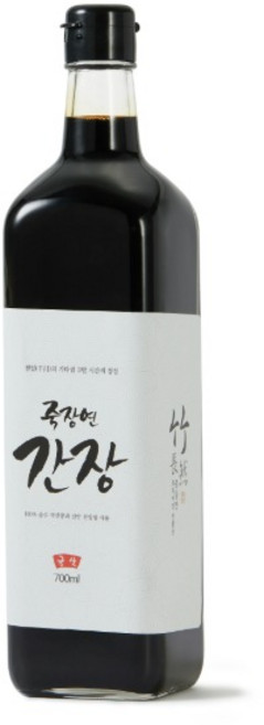 죽장연 프리미엄 간장 700ml(유리병) / 국내산 백콩(죽장 청송 영양 등) + 지하 암반수 정제물 3년간 간수 뺀 신안 천일염 항아리 천연발효 포항 죽장면, 1개, 700ml
