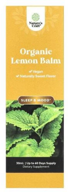 Natures Craft 유기농 레몬밤 30ml, 1개 - 쿠팡