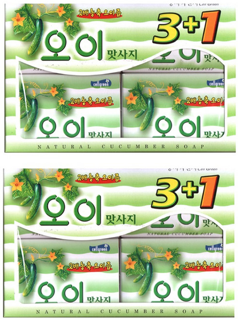 동서씨앤지 오이 맛사지 비누 100g 세탁비누, 8개입