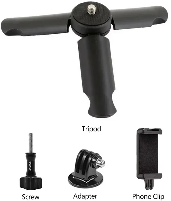 Insta360 카메라 용 미니 삼각대 Gopro 액션 Dropship 도매, 02 With Phone Clip Kit