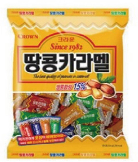 크라운 땅콩카라멜, 120g, 20개