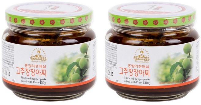 홍쌍리 청매실 고추장장아찌 430g, 2개
