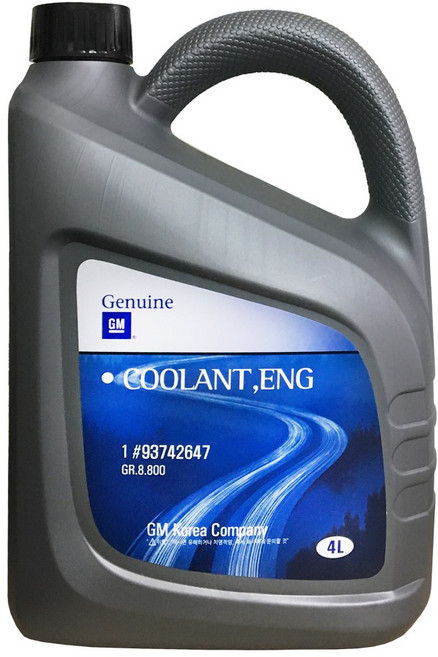 GM순정 부동액 덱스쿨(오렌지색) 4리터 냉각부동액, 1개, 4L