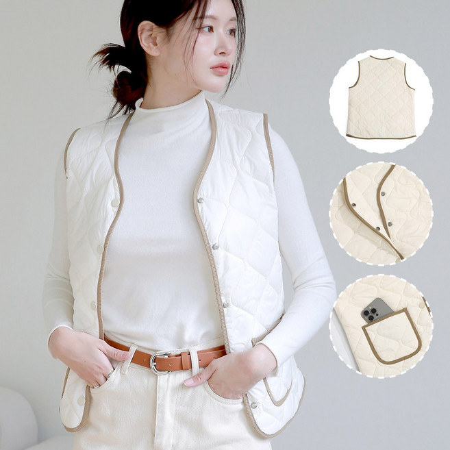 Mode8 스타일사는 여성 경량 패딩 조끼