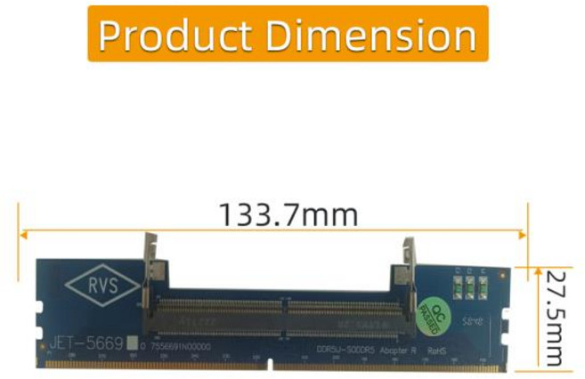 호환 2023 노트북 DDR5 SO-DIMM-데스크탑 DIMM 메모리 커넥터 어댑터 데스크탑 PC 메모리 카드 변환기 어
