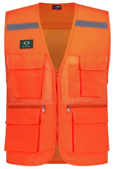 다원 오렌지 망사안전조끼, 1개