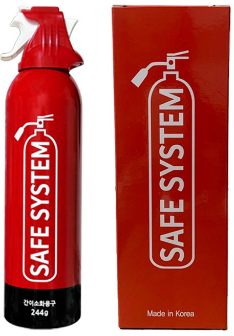 세이프시스템 차량용 소화기 스프레이형 강화액 주방용 캠핑용 KFI 국가검증, 1개