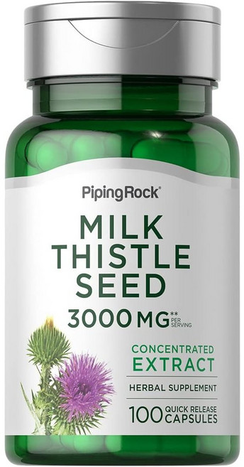 파이핑락 밀크 씨슬 씨드 3000mg 캡슐, 100정, 1개