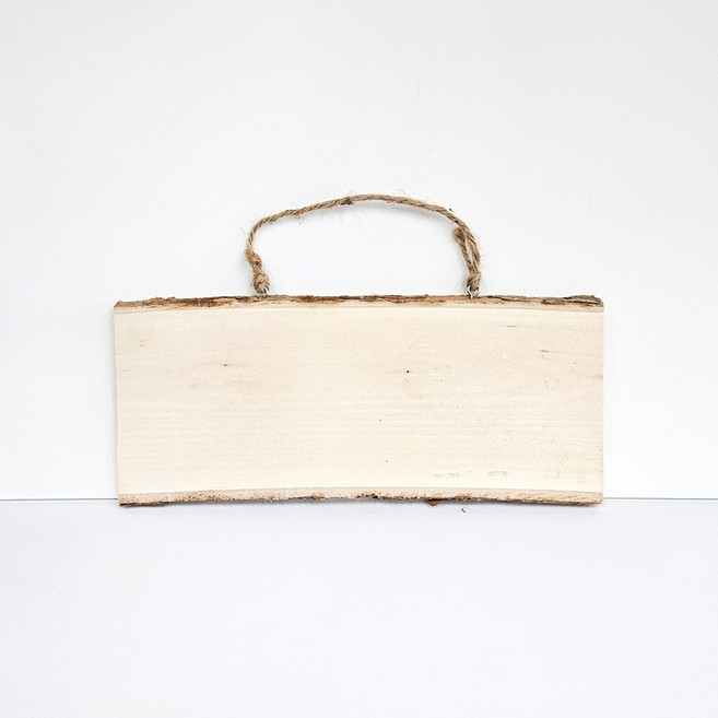 [훈민] 통나무걸이 사각 (중) 나무 문패 방문걸이 우드 아트 가훈 그리기 나무판 미술 활동 캘리