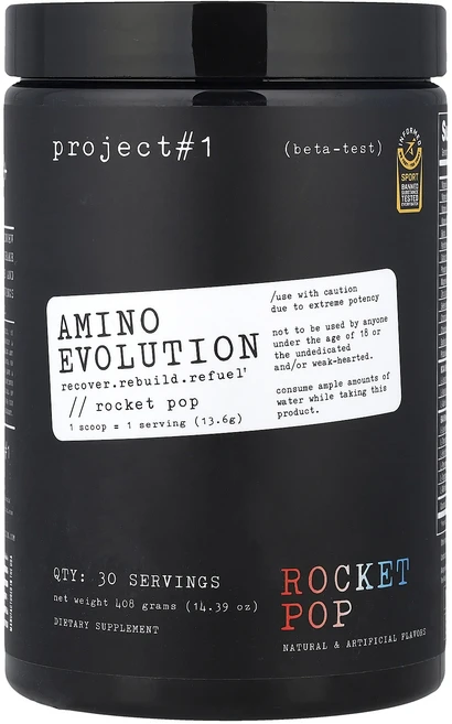 몸관리하세요 겨울입니다 Project 1 Nutrition Amino E볼루션 로켓 팝 408g(14.39oz) 특별관리진행, Project1NutritionAminoE볼루션로켓팝4, 408g, 1개 - 쿠팡