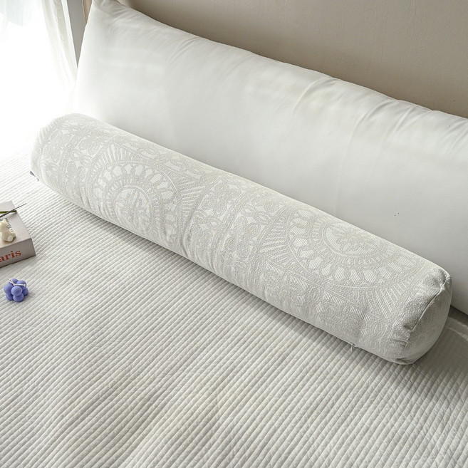 시원한 듀라론쿨 아이스 쿨링 냉감 유니크 원형 바디필로우, 그레이