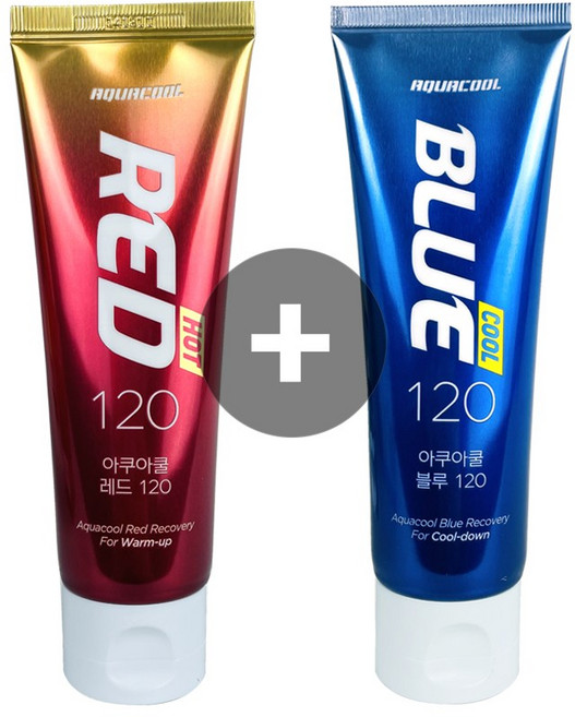 스포츠 리커버리 젤 아쿠아쿨120 (레드+블루) 세트, 1개