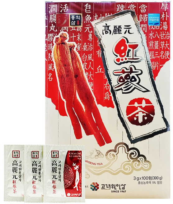 고려원인삼 홍삼차 지함, 1박스