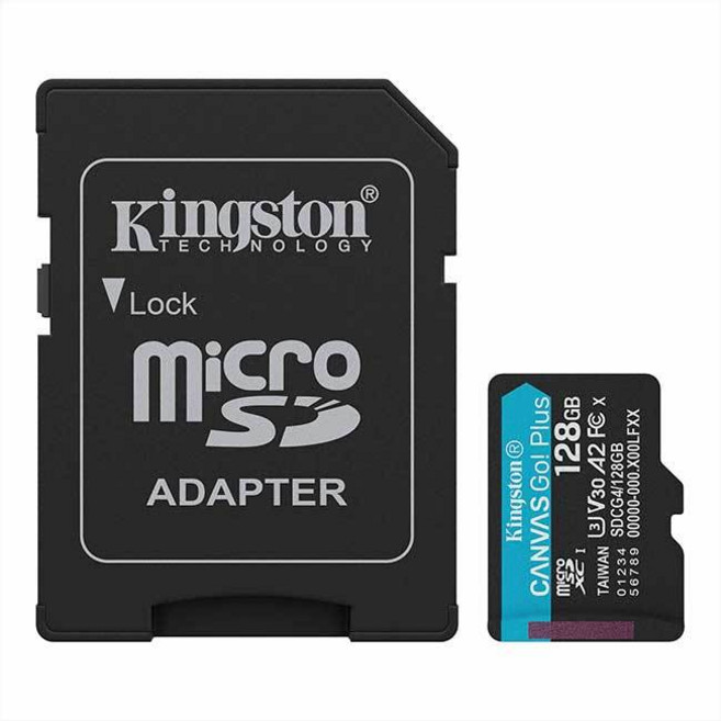 Kingston 金士頓 Canvas Go!Plus microSD 記憶卡 128GB, 1個