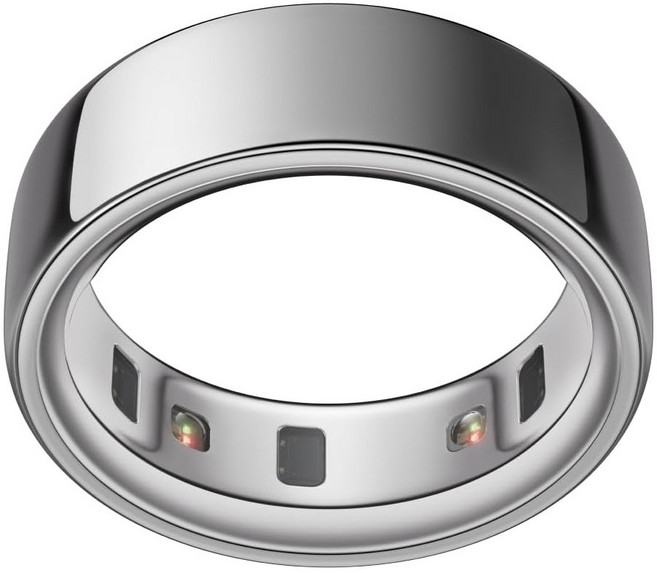 Oura Ring 4 수면 추적 웨어러블 스마트 링, Brushed Silver, Brushed Silver