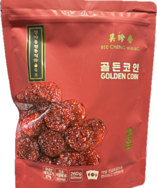 비첸향 골드코인 육포, 260g, 1개