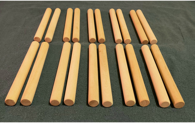 리듬막대(한국오르프악기)박달나무10쌍, 1개