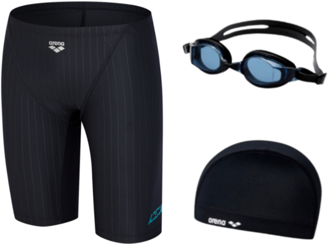 [국내매장판] 아레나 레이어 남성 수모 수경 세트 / 남자 수영 모자 수영복 수영장 물안경 아쿠아 래쉬가드