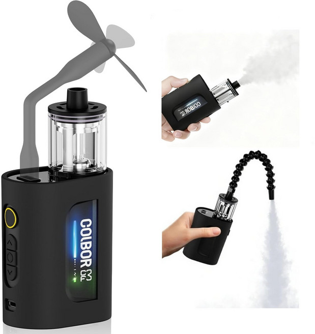 COLBOR CF3 휴대용 포그 머신 40W Cineflare 엔지니어링이 적용된 안전한 사진 촬영용 스모크 머신. 실내/야외 할로윈 파티 코스프레 스트리밍, 1개, COLBOR-CF3