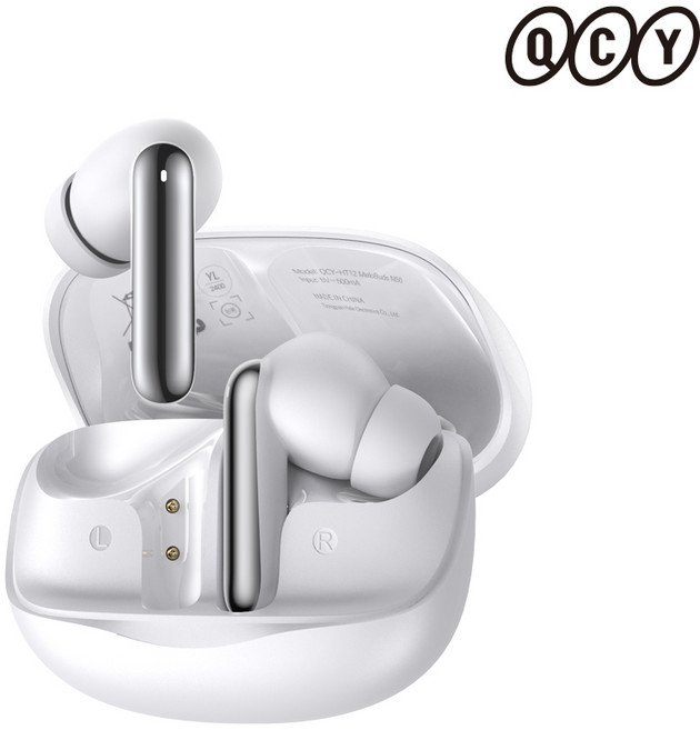 QCY ANC 노이즈 캔슬링 블루투스 이어폰, QCY-HT12 MeloBuds N50, 화이트(1년 무상AS)