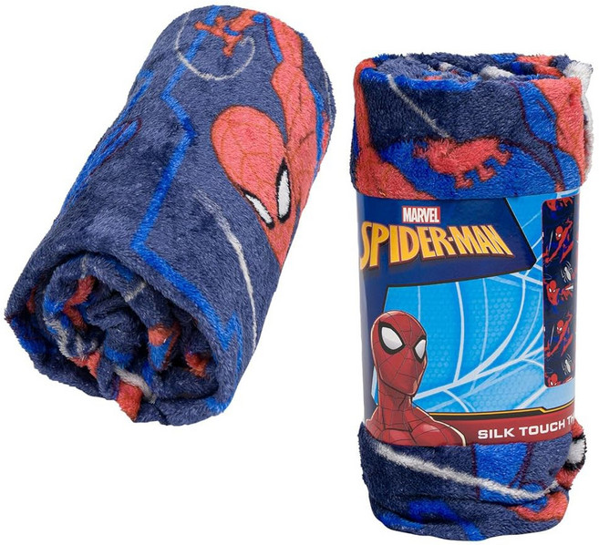 노스웨스트 스파이더맨 침대 실크 던지기 담요 40인치 50인치 싱글 블루 91898