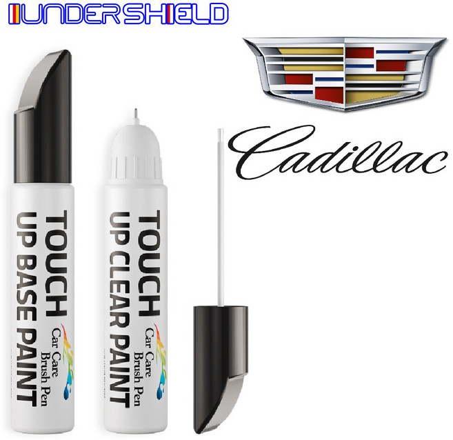 언더쉴드 캐딜락 자동차 붓펜 투명세트 터치업 카페인트, 캐딜락 블랙미트케틀 WA384A, 1세트