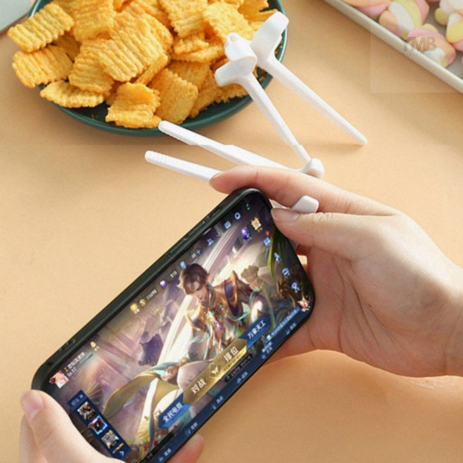 미니집게 게임용 간식 젓가락, 화이트 2개입