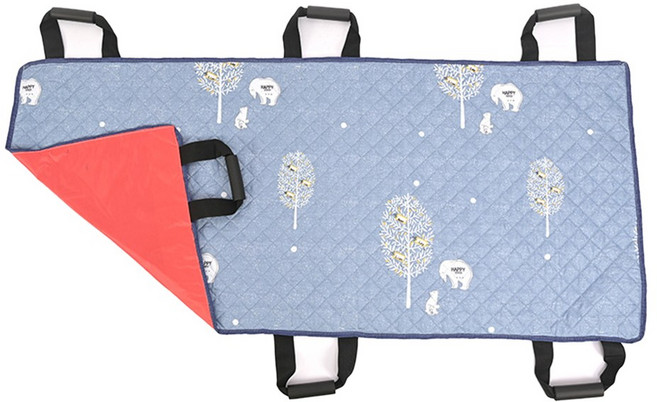 아모란나 이동 자세변환 방수 매트 포대기 어르신 뒤집기 돌봄 실버케어 이송 대형들것, 1개